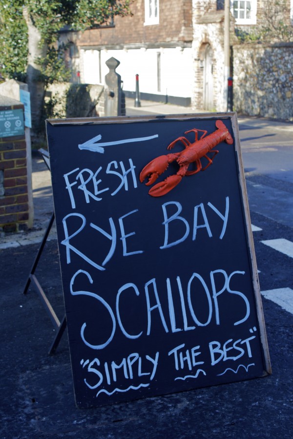 Fresh Rye Bay Scallops - it's a sign!